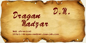 Dragan Madžar vizit kartica